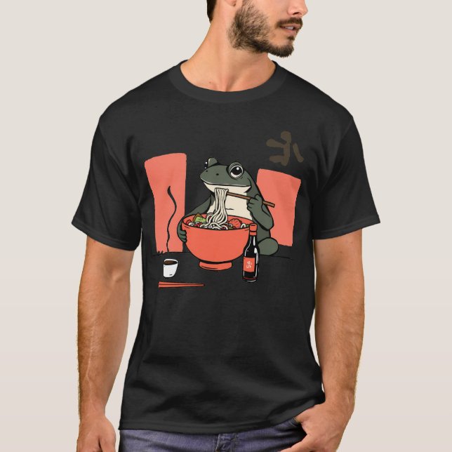 T-shirt Grenouille Ramen (Devant)