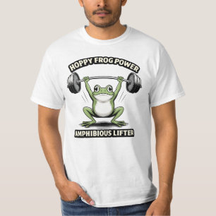 T-shirt Grenouille rigolote Power Lifter Amphibien Drôle G
