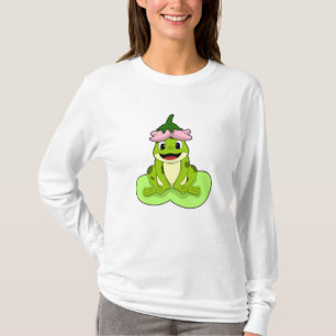 T-shirt Grenouille sur la feuille