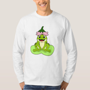 T-shirt Grenouille sur la feuille