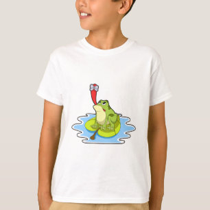 T-shirt Grenouille sur la feuille avec insecte