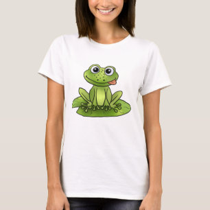 T-shirt Grenouille sur la rose de mer
