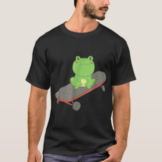 T-shirt Grenouille Sur Patinage (3)