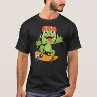 T-shirt Grenouille Sur Un Skateboard, Patinage, Skateboard