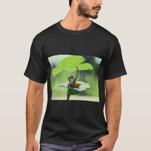 T-shirt Grenouille verte sur la feuille Nature Tee