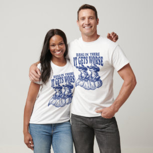 T-shirt Grenouilles bleues Cowboy Casquettes Pire Tee