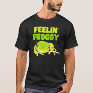 T-shirt Grenouilles d'amour Feelin' Froggy Amphibian Anima