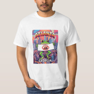 T-shirt Grenouilles d'Atlanta Géorgie Pas de Rois en Améri