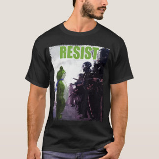 T-shirt Grenouilles Drôles Contre le Fascisme Résistent Se