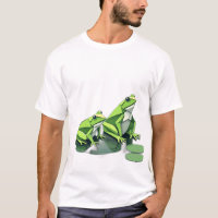Grenouilles Origami de style géométrique