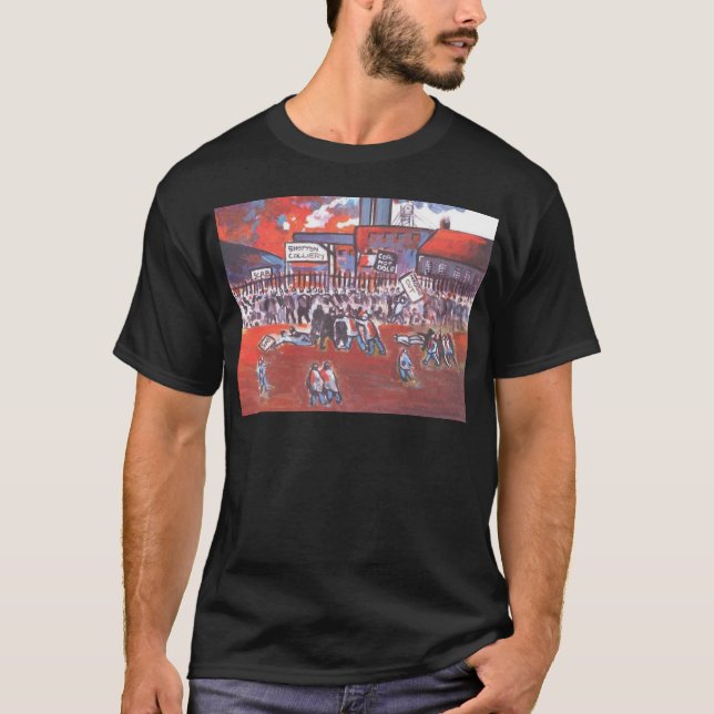 T-SHIRT GRÈVE DES MINEURS CIRCA 1984 (Devant)