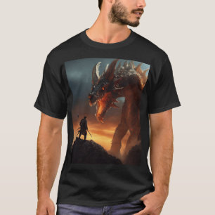T-shirt "Grève du dragon sur la montagne"