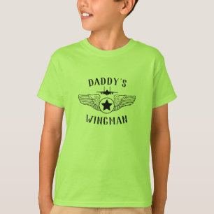 T-shirt Grève Eagle du Wingman du papa et filles d'ailes