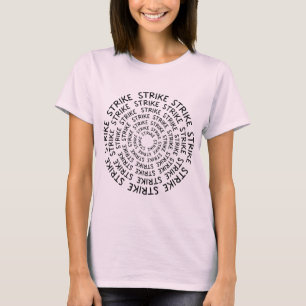 T-shirt Grève en style avec notre design circulaire 'Grève