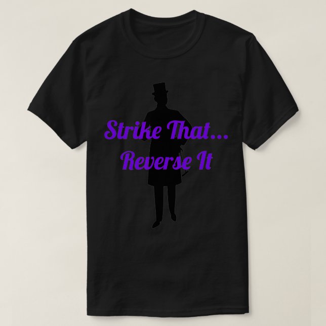T-shirt Grève Qui Inverse Il Top Hat Man (Design devant)