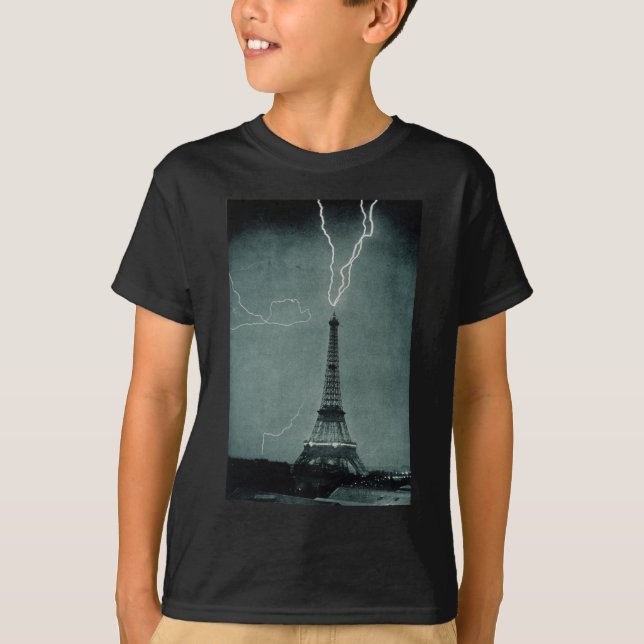 T-shirt Grèves surprise Tour Eiffel, 1902 (Devant)