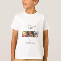 Grey 3 Photo Message We Love you Mom Names