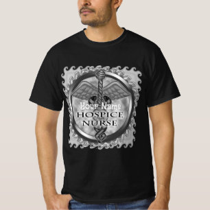 T-shirt Grey caduceus Hospice Nurice Nurice