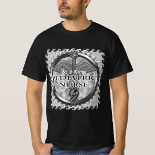 T-shirt Grey caduceus Infirmière pédiatrique