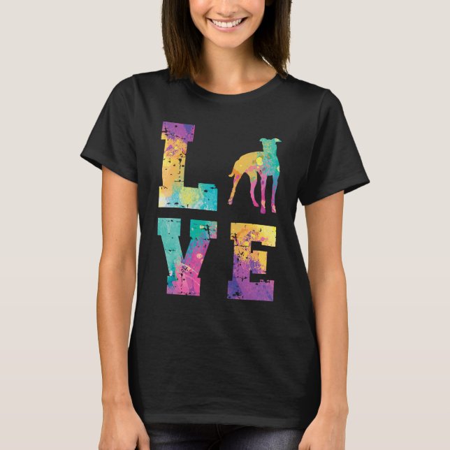 T-shirt Greyhound Love (Devant)