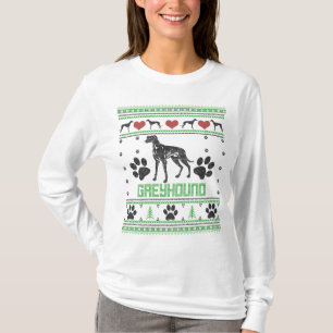 T-shirt Greyhound motif moche de vacances