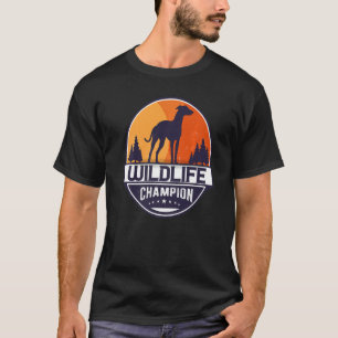 T-shirt Greyhound race de chiens de race blanche 11