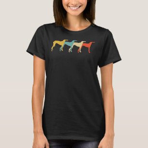 T-shirt Greyhound Vintage Retro Dog Pet Racer Lover 60s 70