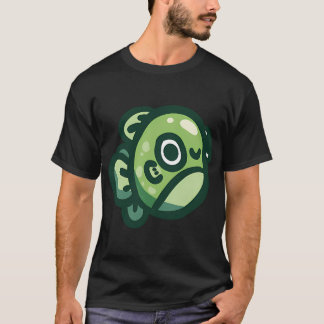 T-shirt Gribouillis de poisson vert