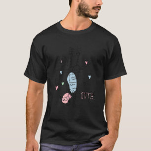 T-shirt Griffes de chat qui grimpent Miaou Mignon
