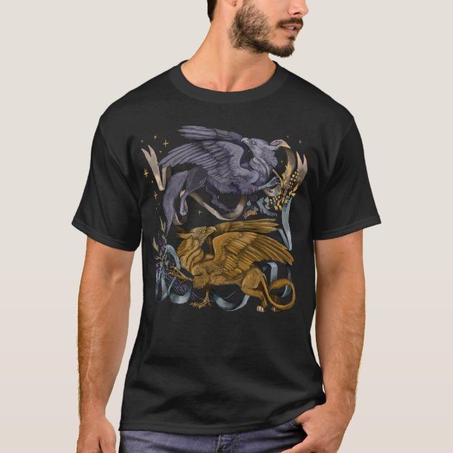 T-shirt Griffin argent et or  (Devant)