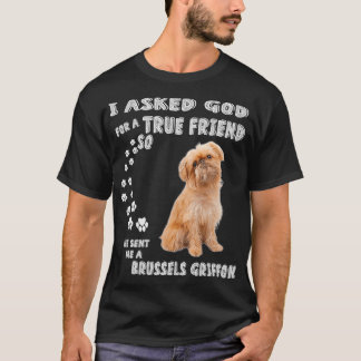 T-shirt Griffon Belge Dog Mom Dad Costume, Cute Brussels G