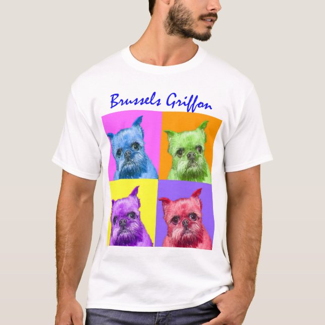 T-shirt Griffon de beaucoup de couleurs (Devant)