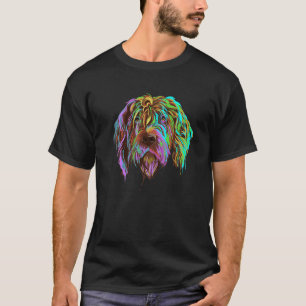 T-shirt Griffon Pointeur À poils durs de chien de splash