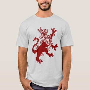 T-shirt Griffon rouge - Gryphon médiéval