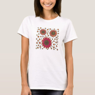 T-shirt Griffonnage de tournesol