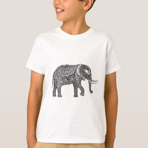 T-shirt Griffonnage d'éléphant d'imaginaire