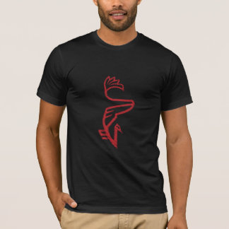 T-shirt Griffonnage rouge Vanberd