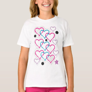 T-shirt Griffonnages de coeur d'amour