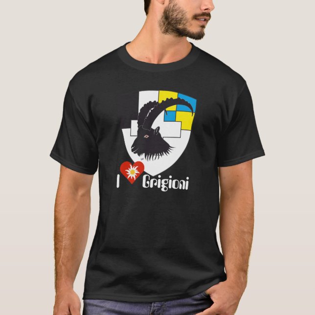 T-shirt Grigioni de Graubünden Grischun Suisse Suisse (Devant)