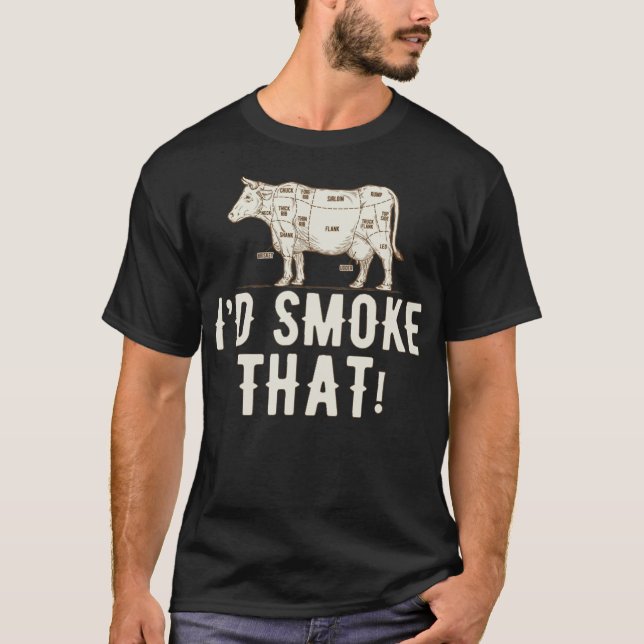 T-shirt Grill - Je fumerais ça ! (Devant)