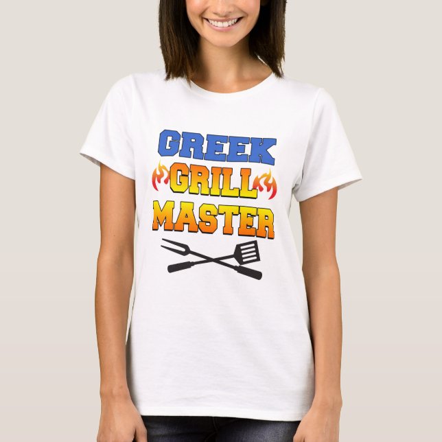T-shirt Grill Master grec (Devant)