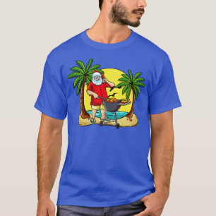T-shirt Grill Père Noël Noël En Juillet Grill Master