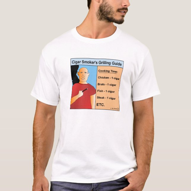 T-shirt grillant de bande dessinée du guide de (Devant)