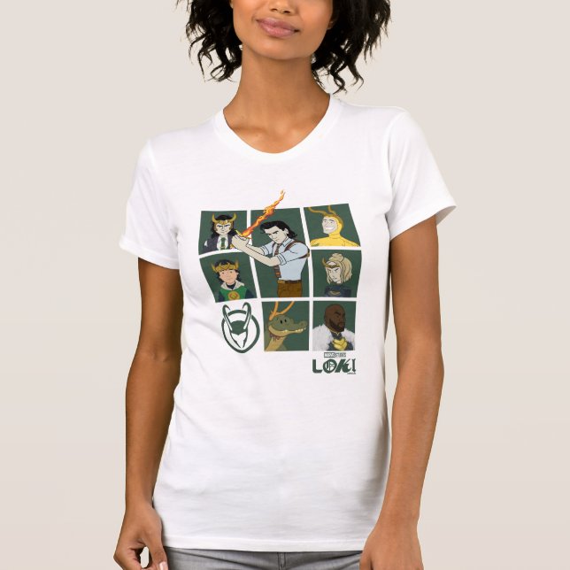 T-shirt Grille de variables Loki (Devant)