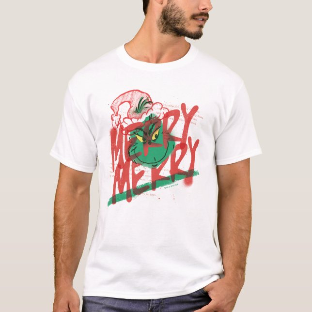 T-shirt Grille | Joyeux Joyeux Grunge Graphique (Devant)