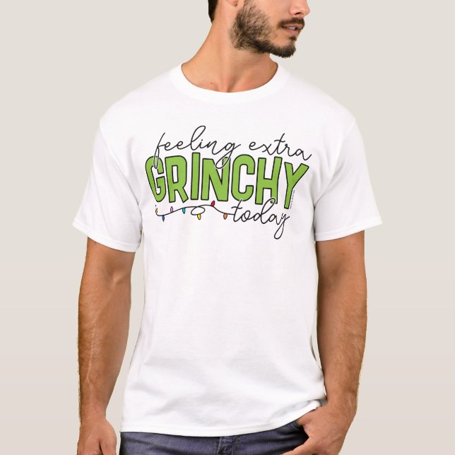 T-shirt Grille | Sentiment de grinchy supplémentaire aujou (Devant)