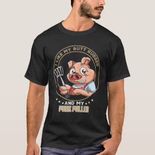 T-shirt Griller BBQ J'Aime Mon Bébé De Beurre Et Mon Pul D