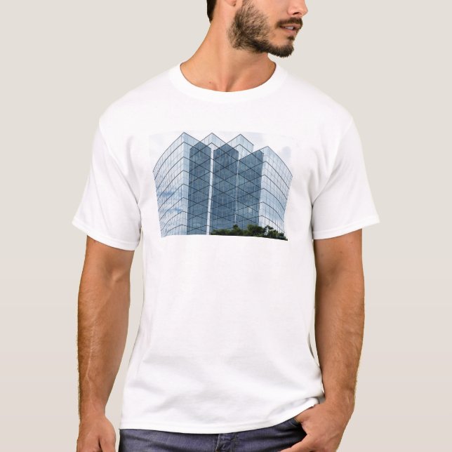 T-shirt Grilles de bâtiment en verre (Devant)
