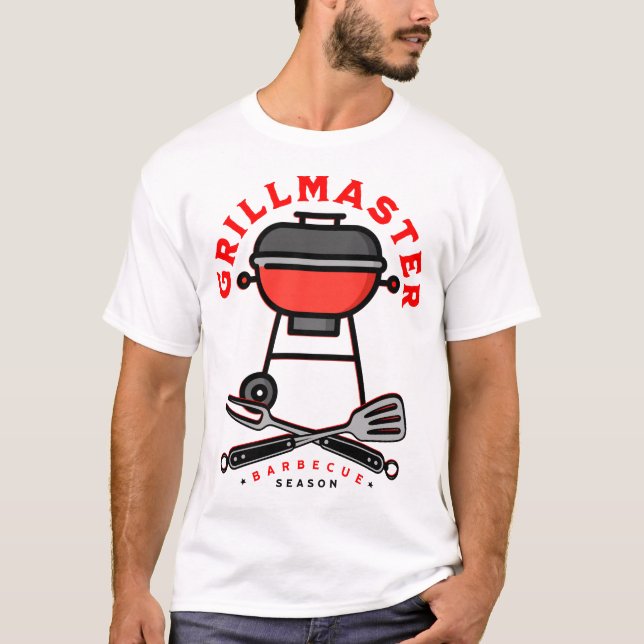 T-shirt Grillmaster, Saison Barbecue (Devant)