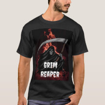 Grim Reaper Inferno Inferno Halloween Degien T-shi